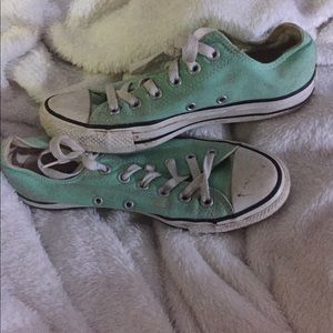 Mint green converse